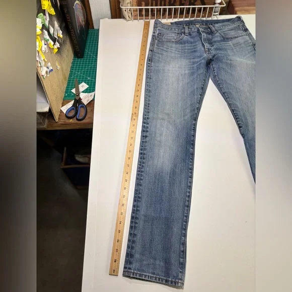 J.Crew 484 Extra Slim Jeans Men’s 30x32 Kaihara Japanese Denim Blue - Picture 6 of 12